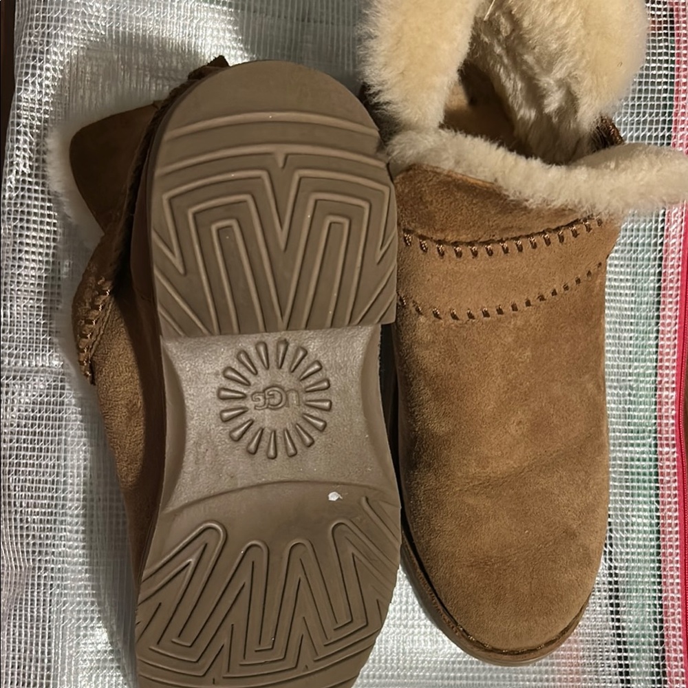 UGG Chestnut Suede Shearling Lined Boots